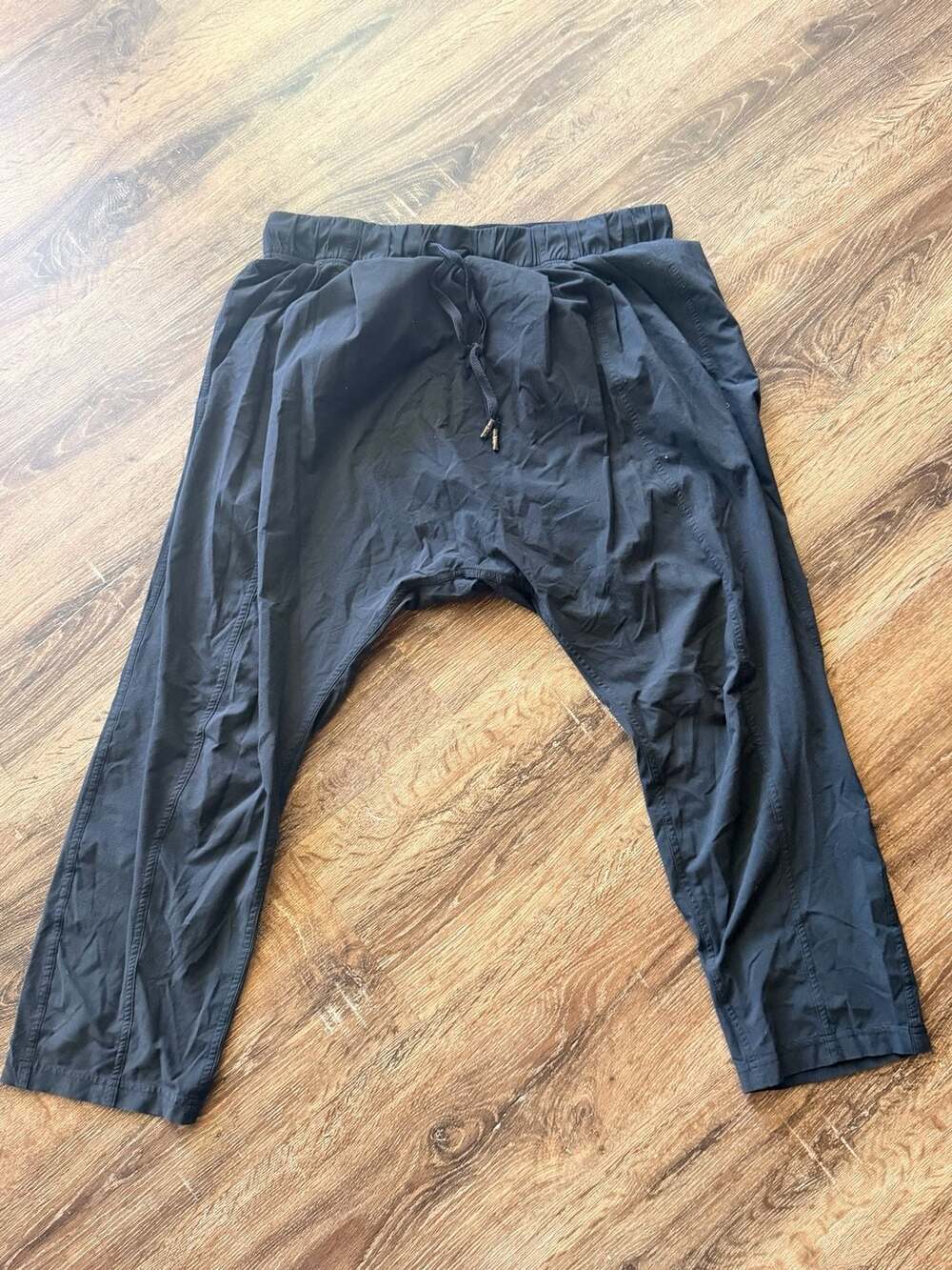 Lululemon Black Drop Crotch Harem Yoga Pants Size 10